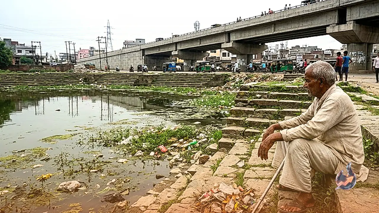 जौनपुर का ऐतिहासिक राजा साहब पोखरा अपनी पहचान खोने की कगार पर, कभी थी भारी रौनक