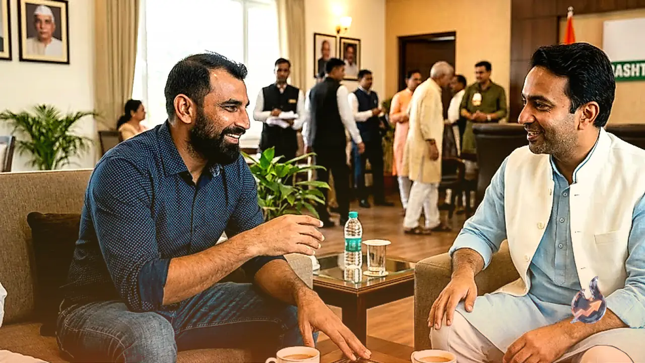 Pacer Mohammed Shami Meets Jayant Chaudhary Sparking Speculation Over Political Innings in Uttar Pradesh
