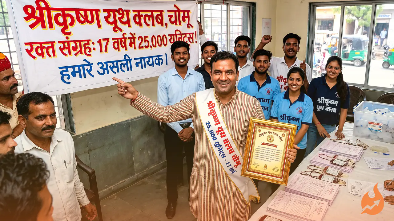 The Real Heroes of Chomu: How a Jaipur Youth Club Collected 25,000 Units of Blood in 17 Years