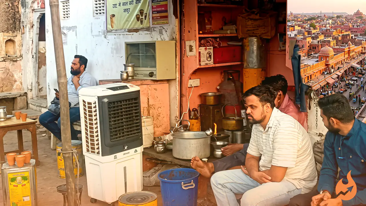 Jaipur's Rooftop Tea Stall Where the View of the Pink City Beats the Chai Itself