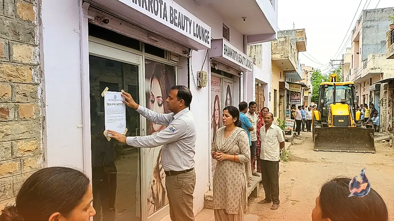 Jaipur's JDA Turns Up the Heat on Illegal Shops, Slaps Notice on Bhankrota Beauty Lounge as Bulldozer Action Looms