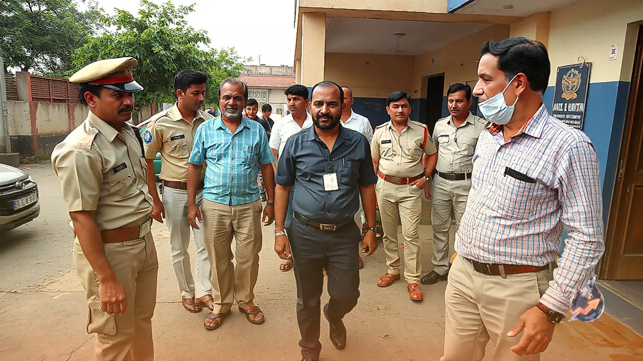 JBT teacher arrives at Palwal school drunk, police drag him to station by collar
