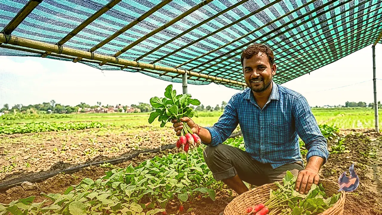 जहानाबाद के युवा किसान अभिषेक कुमार ने शेड नेट से बदली खेती की तस्वीर, 40 दिन की मूली फसल से ₹2,000 लगाकर ₹20,000 कमाई का लक्ष्य