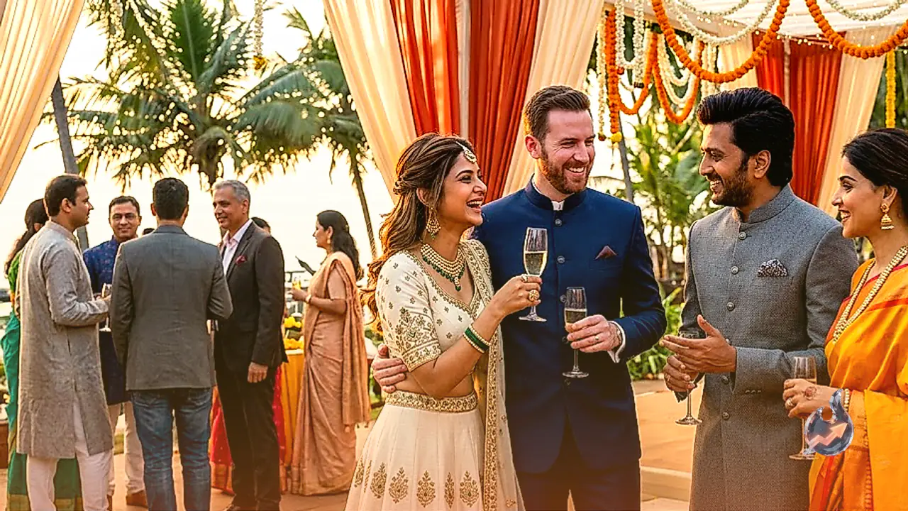 Jennifer Winget and William Celebrate Marriage in Goa, Riteish Deshmukh and Genelia Join Festive Gathering