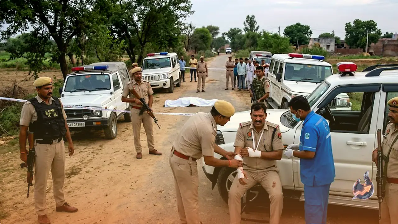 Double Murder Accused Sanjay Killed in Jhajjar Police Shootout, Sub-Inspector Hurt
