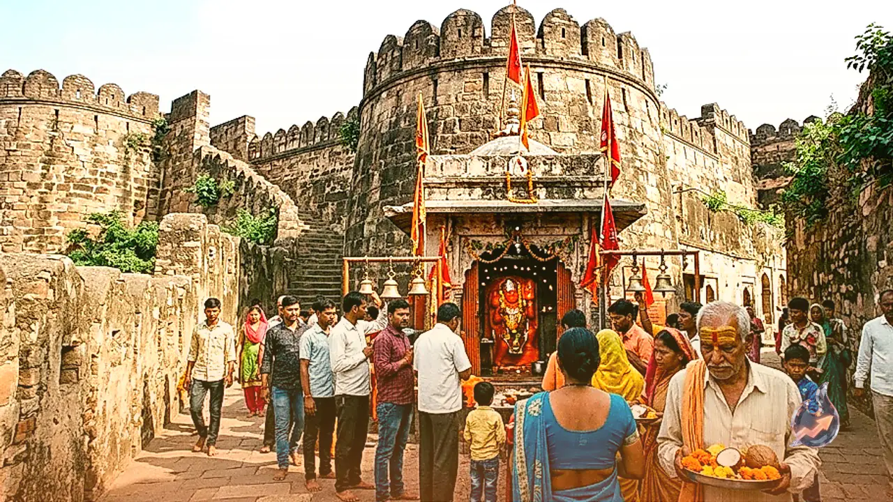 Jhansi Fort Ramparts House Ancient Gurj Ghar Hanuman Temple Revered By Locals And Tourists