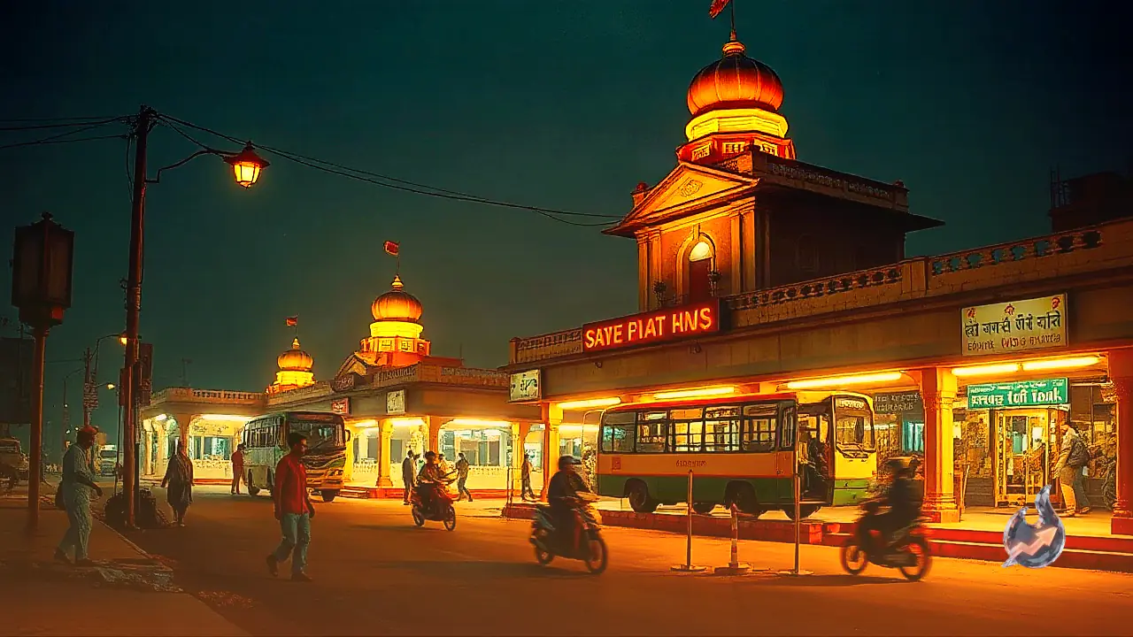 High Drama at Jhansi Bus Stand as Woman Confronts Husband and Takes On Rival in Public