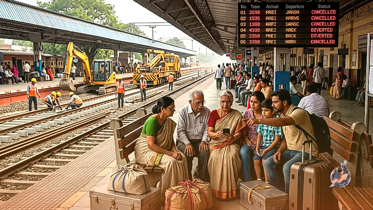 झांसी मानिकपुर रेल खंड पर दोहरीकरण कार्य के कारण 6 ट्रेनें निरस्त, कई के रूट बदले