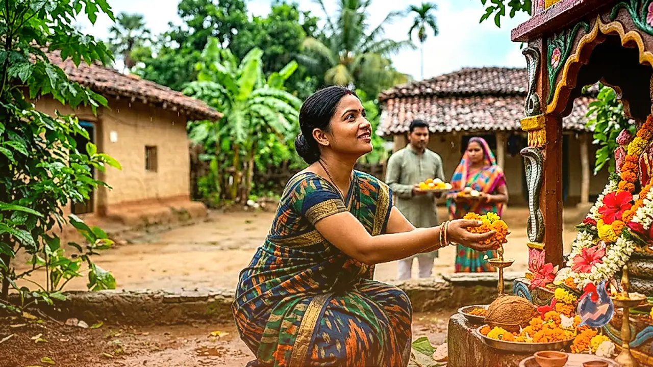 Villagers in Jharkhand Turn to Goddess Mansa Worship for Protection Against Venomous Creatures During Rains