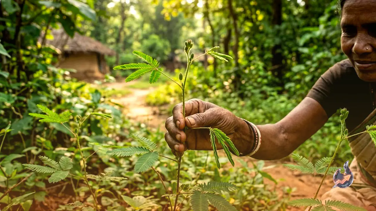 झारखंड के जंगलों में मिला अनोखा पौधा, छूते ही पत्तियां सिकुड़ जाती हैं, पेट और स्किन की बीमारियों में माना जाता है रामबाण