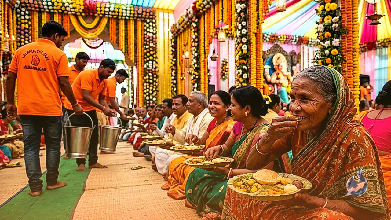 Lalbaugcha Raja's Grand Court to Be Set Up in Medininagar Jharkhand with Special Flower Pandal and 7-Day Feast