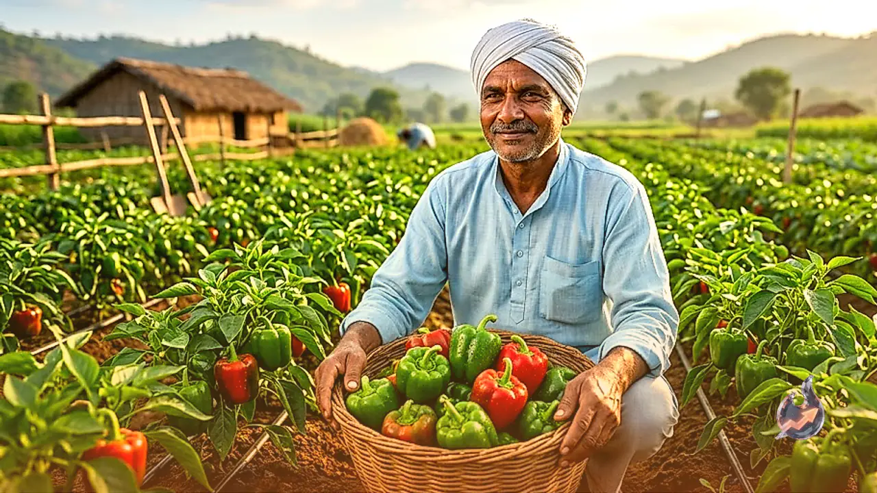 Ranchi Farmer Ghanshyam Turns 50-Decimal Plot Into a Lakh-Rupee Organic Capsicum Business