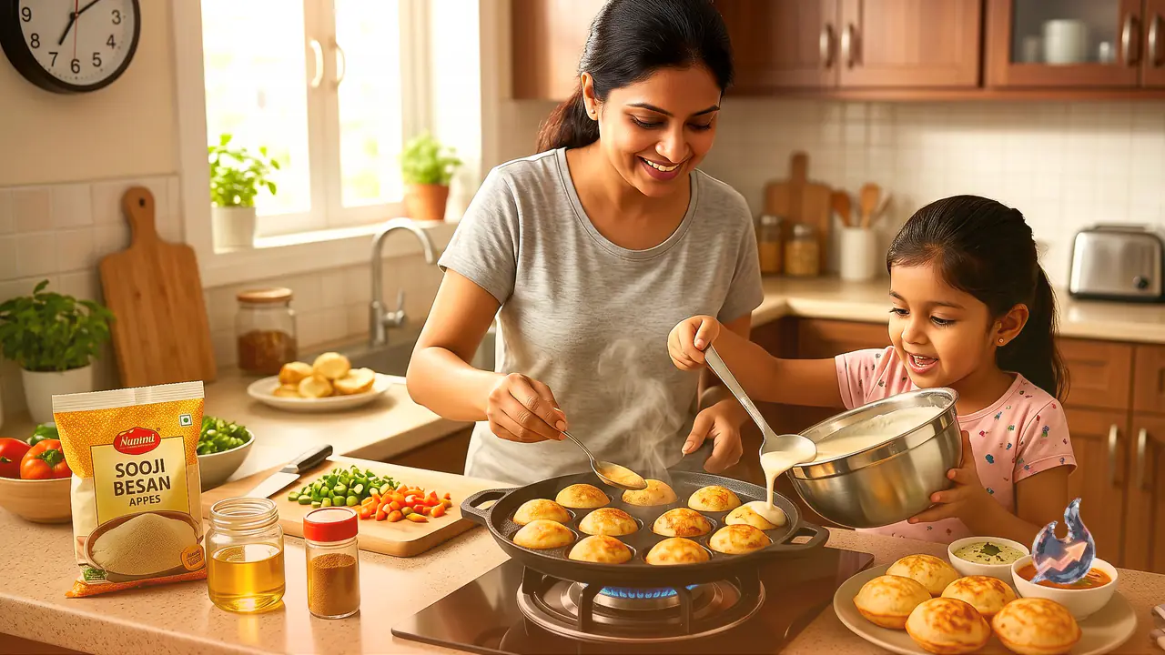 Quick And Healthy Morning Fix: Spongy Sooji Besan Appe You Can Whip Up In Minutes On Busy Days