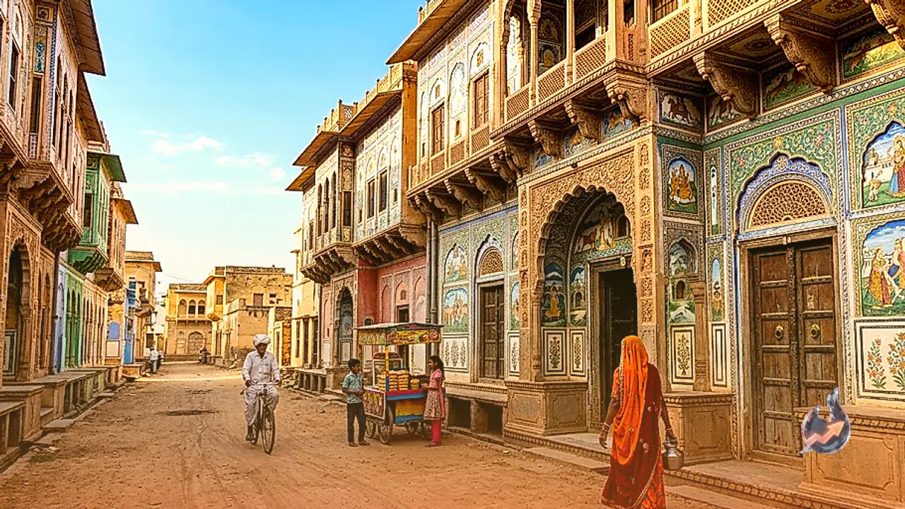 This Rajasthani village of grand havelis hosted the shoots of two of Bollywood's biggest blockbusters