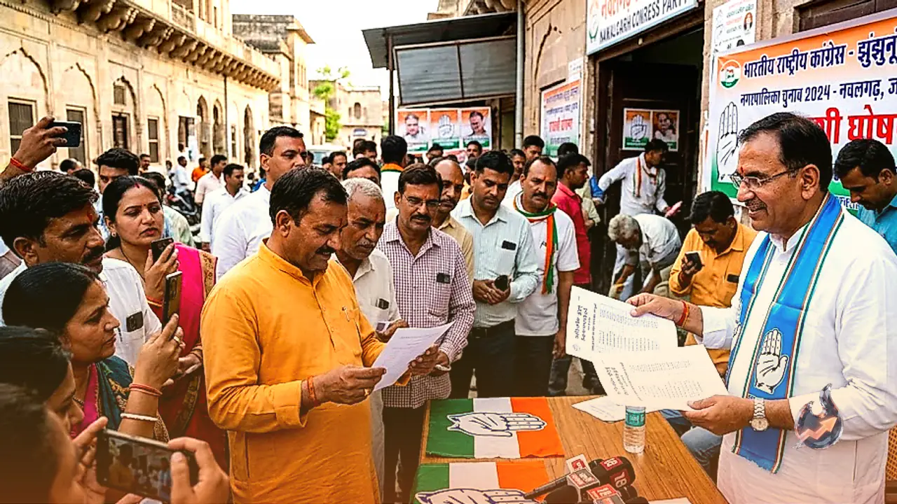 झुंझुनूं निकाय चुनाव: कांग्रेस ने जाखल, नवलगढ़ और डूण्डलोद के लिए उतारे अपने उम्मीदवार