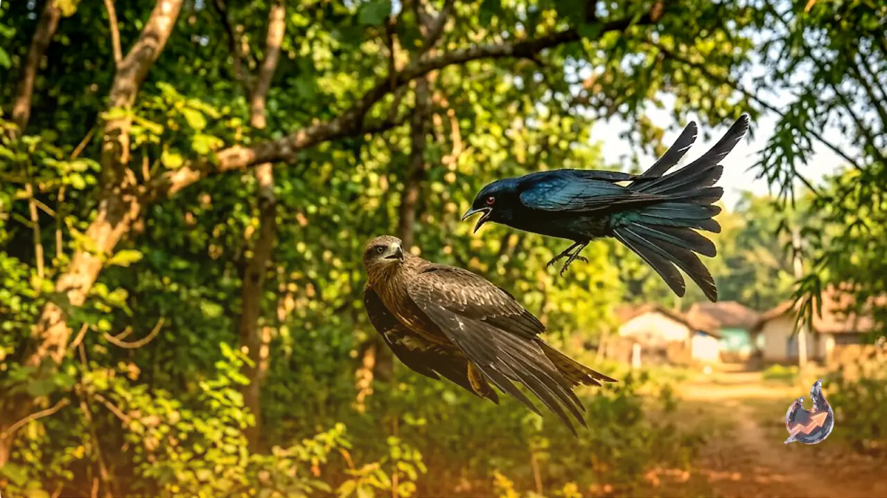 Meet the Black Drongo: India's Fearless Feathered Forest Guardian