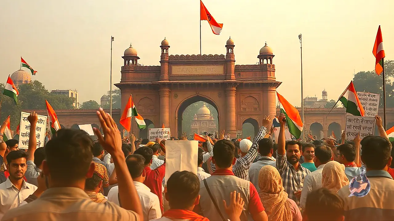 Brajesh Pathak Meets Protesting Students at Jantar Mantar, Promises Union Minister Meeting