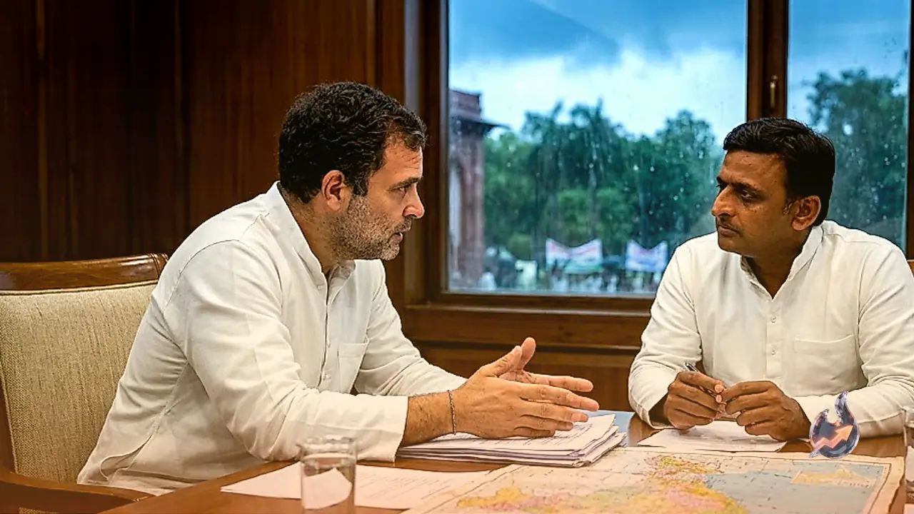 Amid Jantar Mantar Protests, Rahul Gandhi and Akhilesh Yadav Meet Behind Closed Doors as Monsoon Session Signals a Storm Ahead