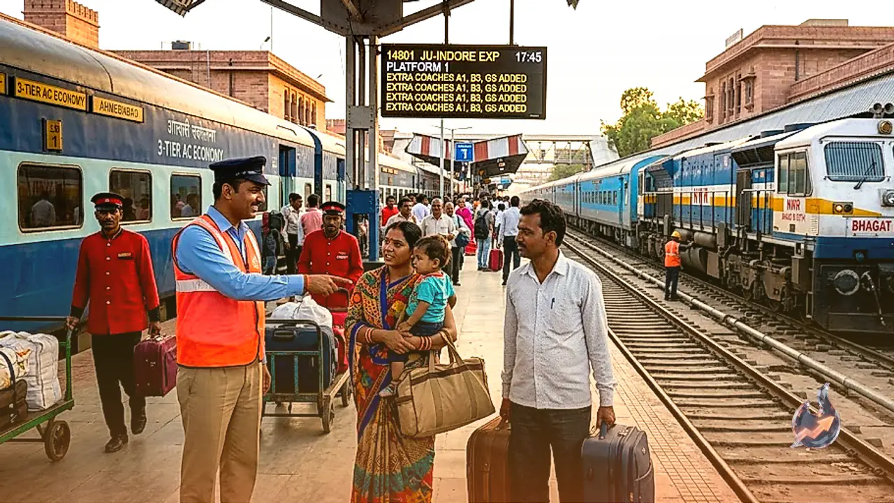 Jodhpur Railway Division Adds 38 Extra Coaches Across 15 Train Pairs for Upcoming Festive Season