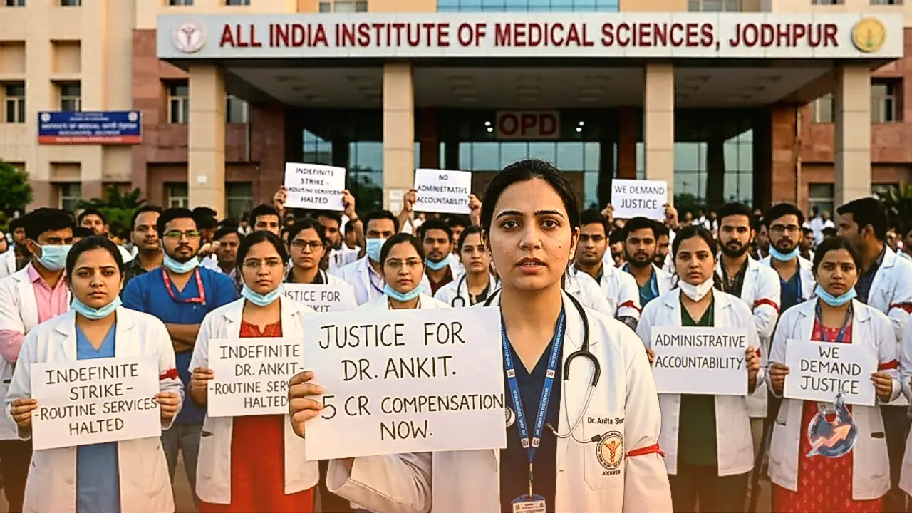 Indefinite Strike Hits AIIMS Jodhpur Over PG Doctor's Death, Routine Services Halted