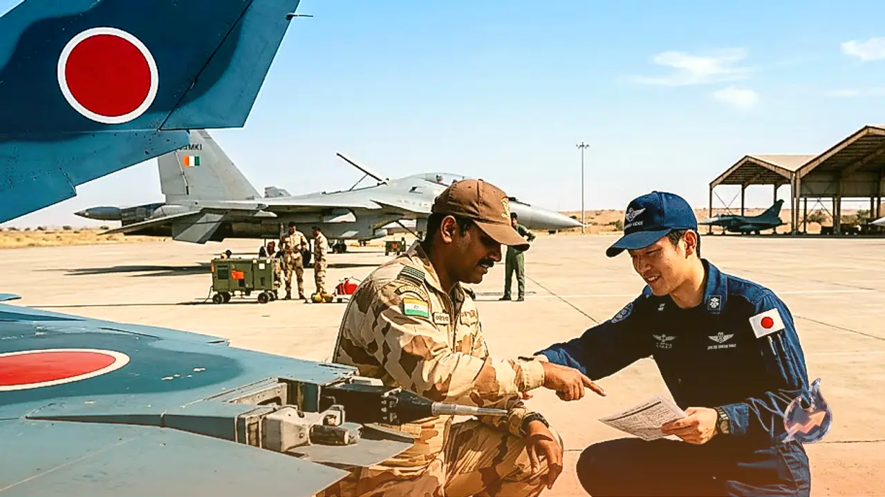 Indian and Japanese Air Forces Conduct Joint Combat Drills in Jodhpur Near Western Border