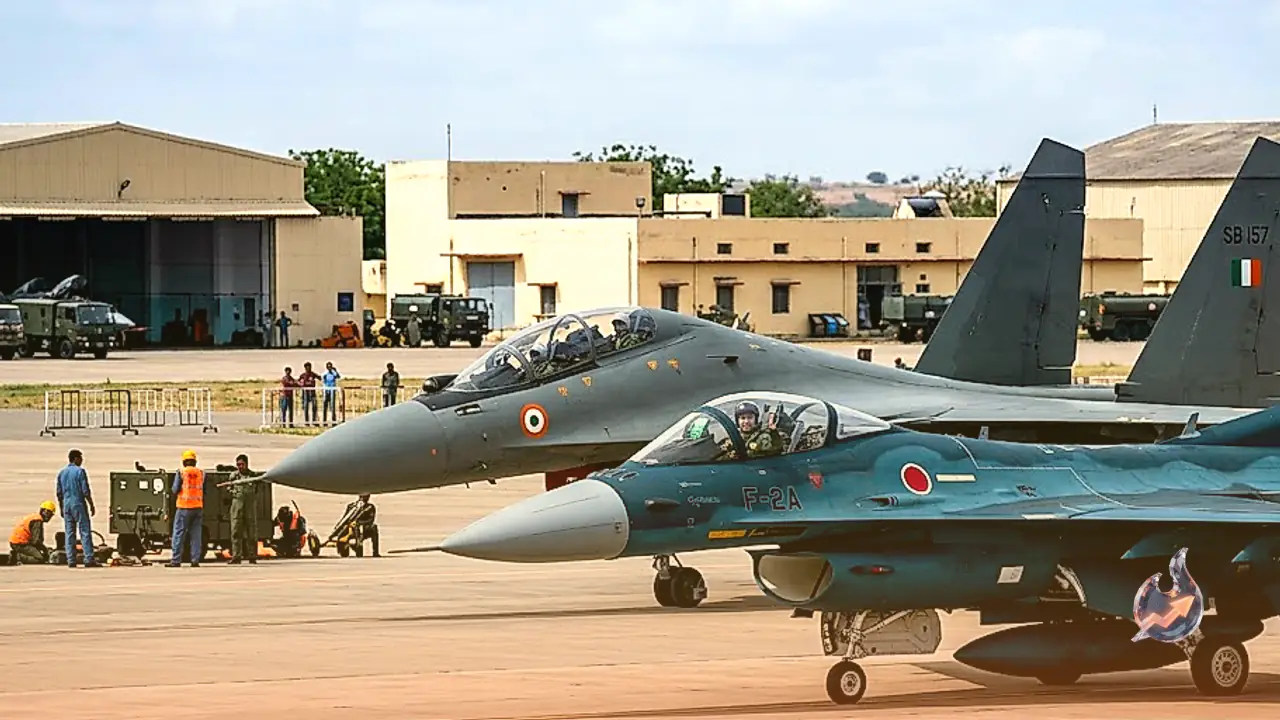 जोधपुर में भारत-जापान का युद्धाभ्यास, F-2A के साथ आसमान में उतरे सुखोई-30MKI