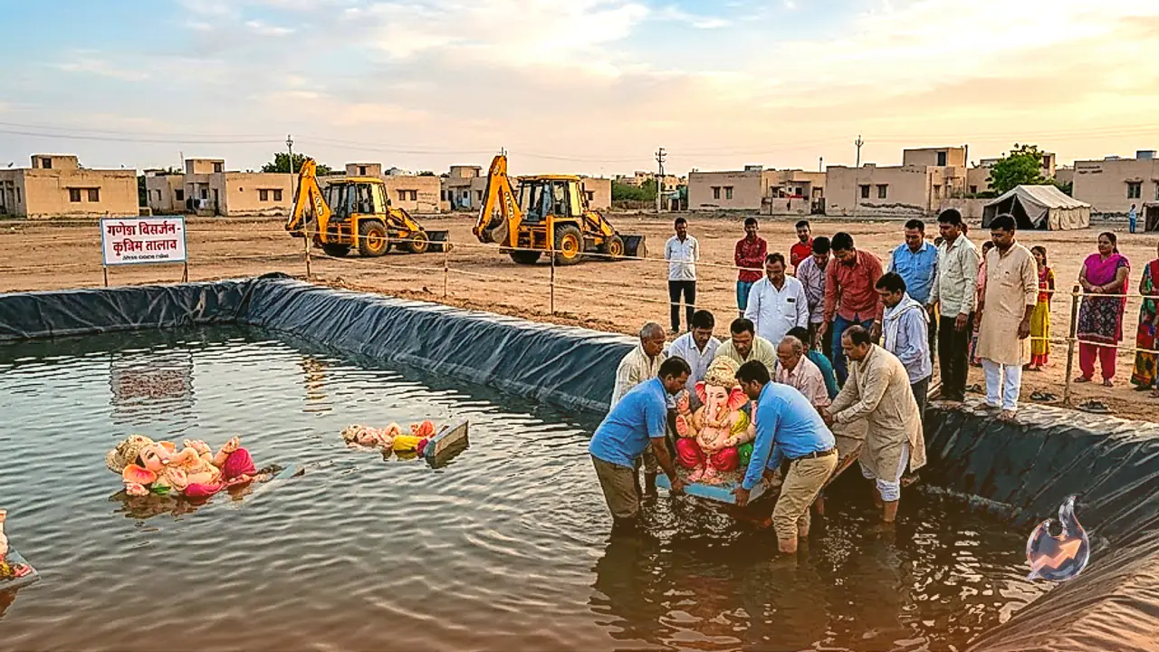 Jodhpur Sets Up Artificial Reservoir to Shield Lakes from Pollution Ahead of Ganesha Immersions
