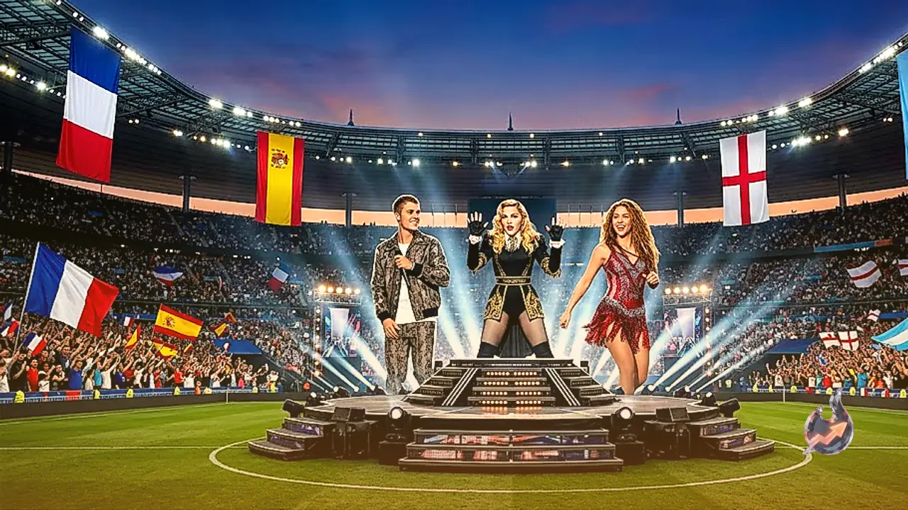 Bieber, Madonna and Shakira Headline Football's Biggest Stage as the Last Four Nations Battle for the Title