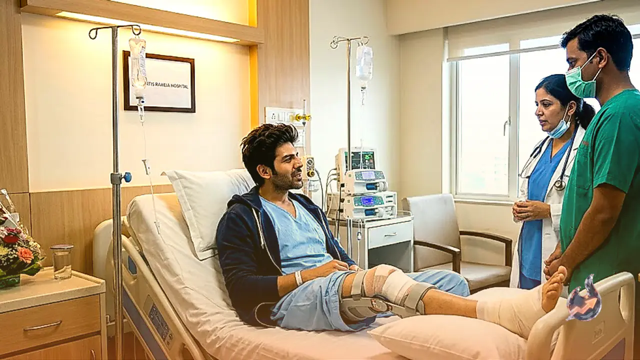 Kartik Aaryan Admitted to Hospital Following Severe Knee Injury During Kabir Khan Film Action Shoot