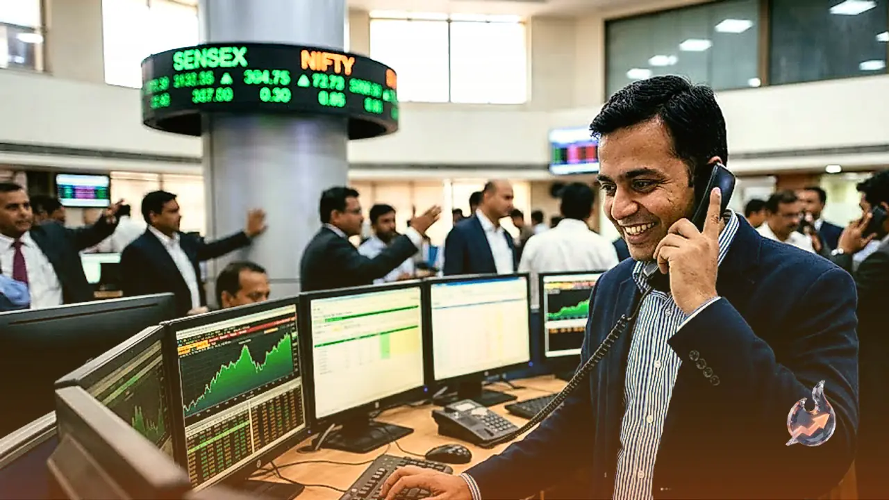 Easing Crude and Foreign Fund Inflows Lift Indian Equities as Sensex Advances 454 Points and Nifty Tests 23,400