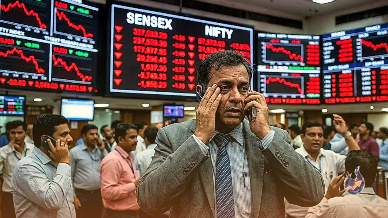 Crude Oil Surge Rattles Indian Equities as Sensex and Nifty Slide Sharply
