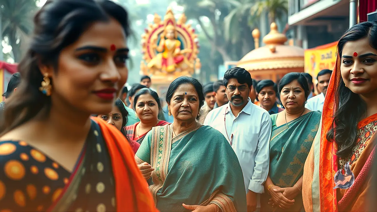 नॉर्थ बॉम्बे दुर्गा पूजा के 80वें वर्ष में तनुजा और तनीषा संग पहुंचीं काजोल, निभायी खानदानी रवायत