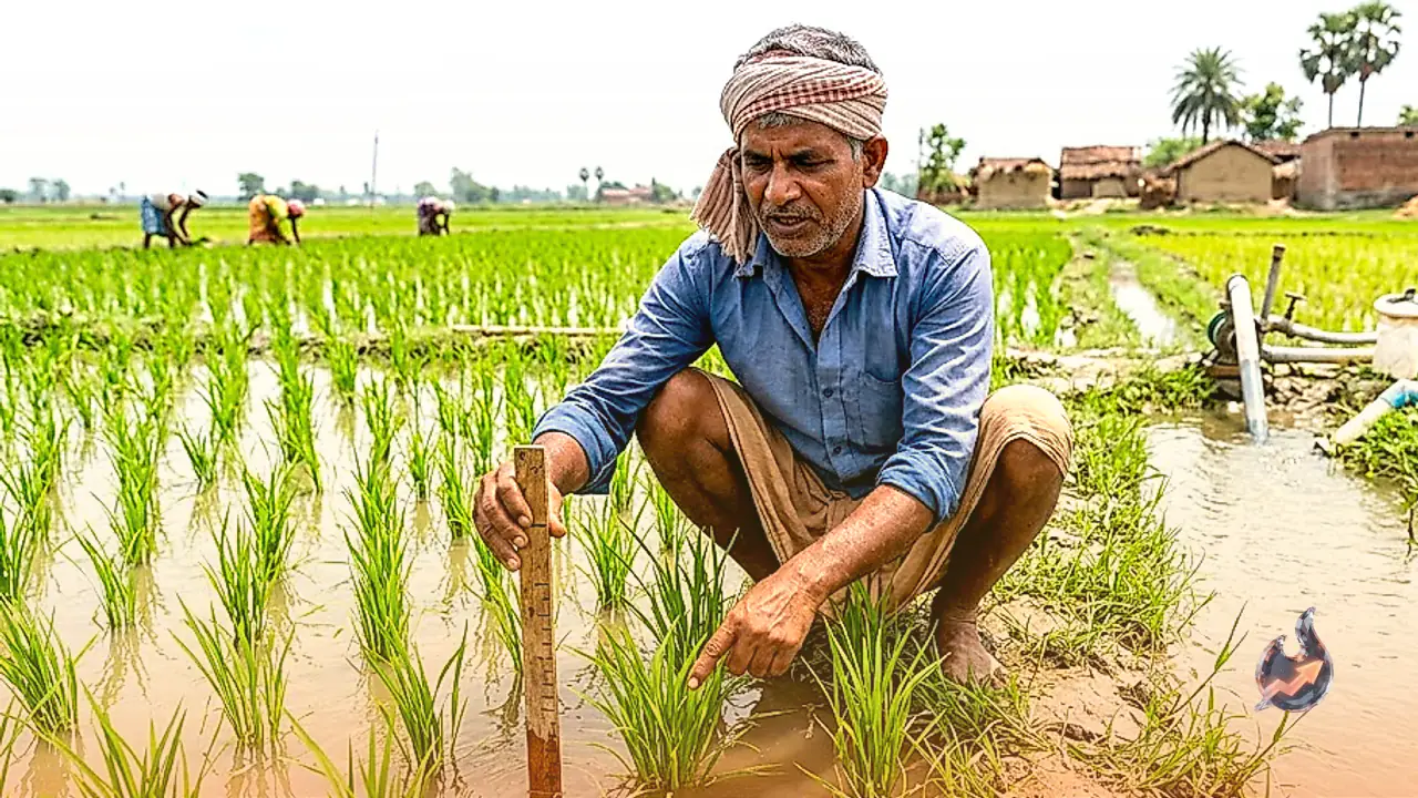 कम बारिश में धान की फसल बचाने के लिए 3 से 4 इंच पानी की जरूरत, जहानाबाद के किसान से जानें सिंचाई का तरीका