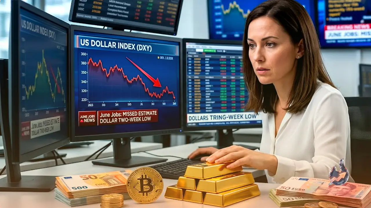 Weak June Jobs Report Drives the US Dollar to a Two-Week Low, Lifting the Franc, Euro, Gold and Bitcoin