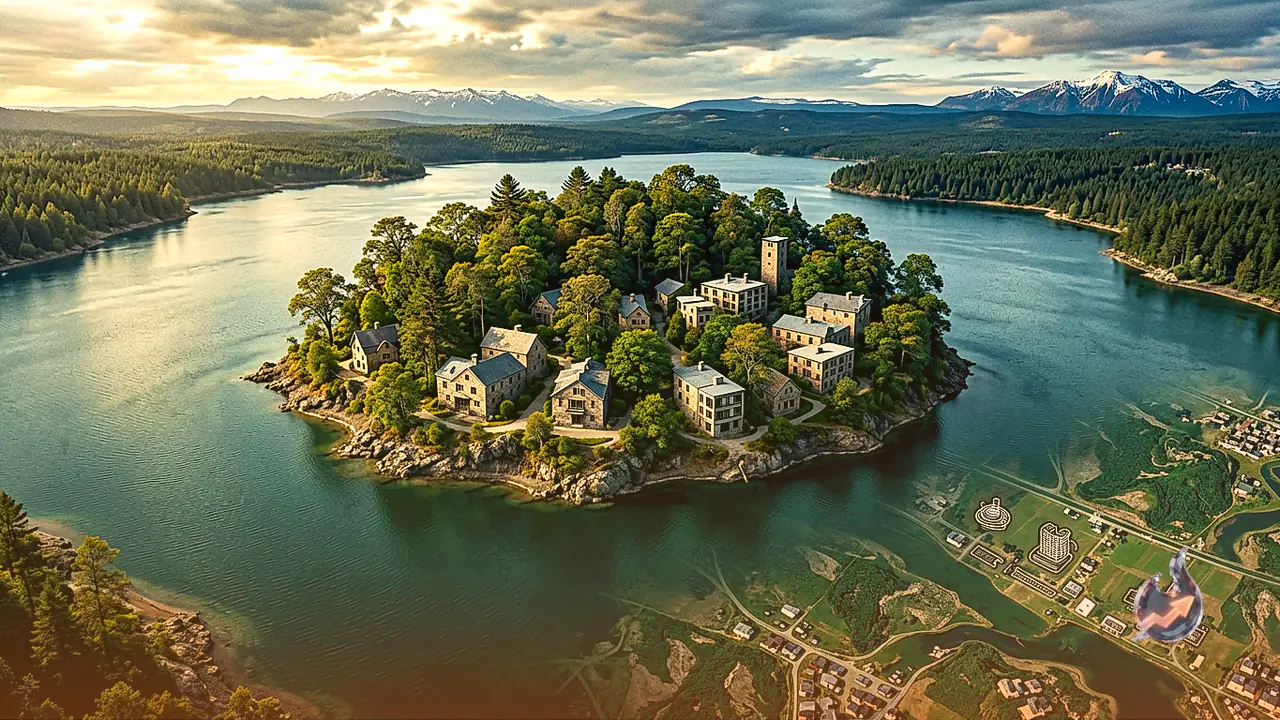 Floating forest the size of two football fields appears on Canadian lake and then vanishes