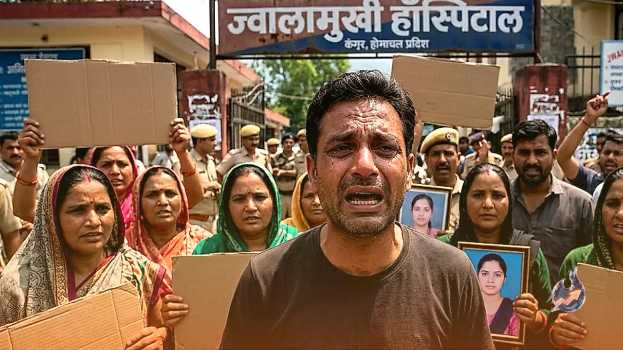 Protest Erupts in Kangra as 23-Year-Old Woman Dies Following Childbirth at Jwalamukhi Hospital