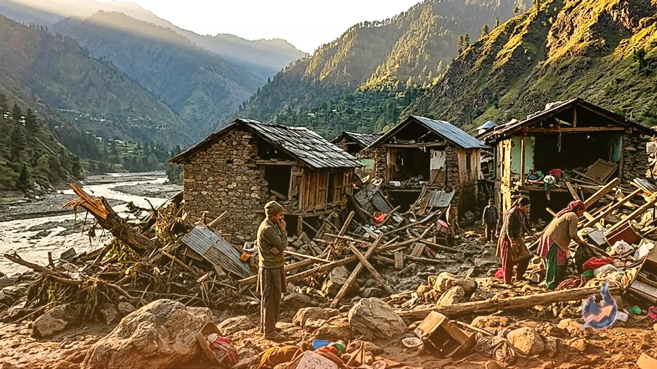 Nature's Fury in Himachal's Kangra: Cloudburst Devastates Boh Valley, 18 Houses Destroyed