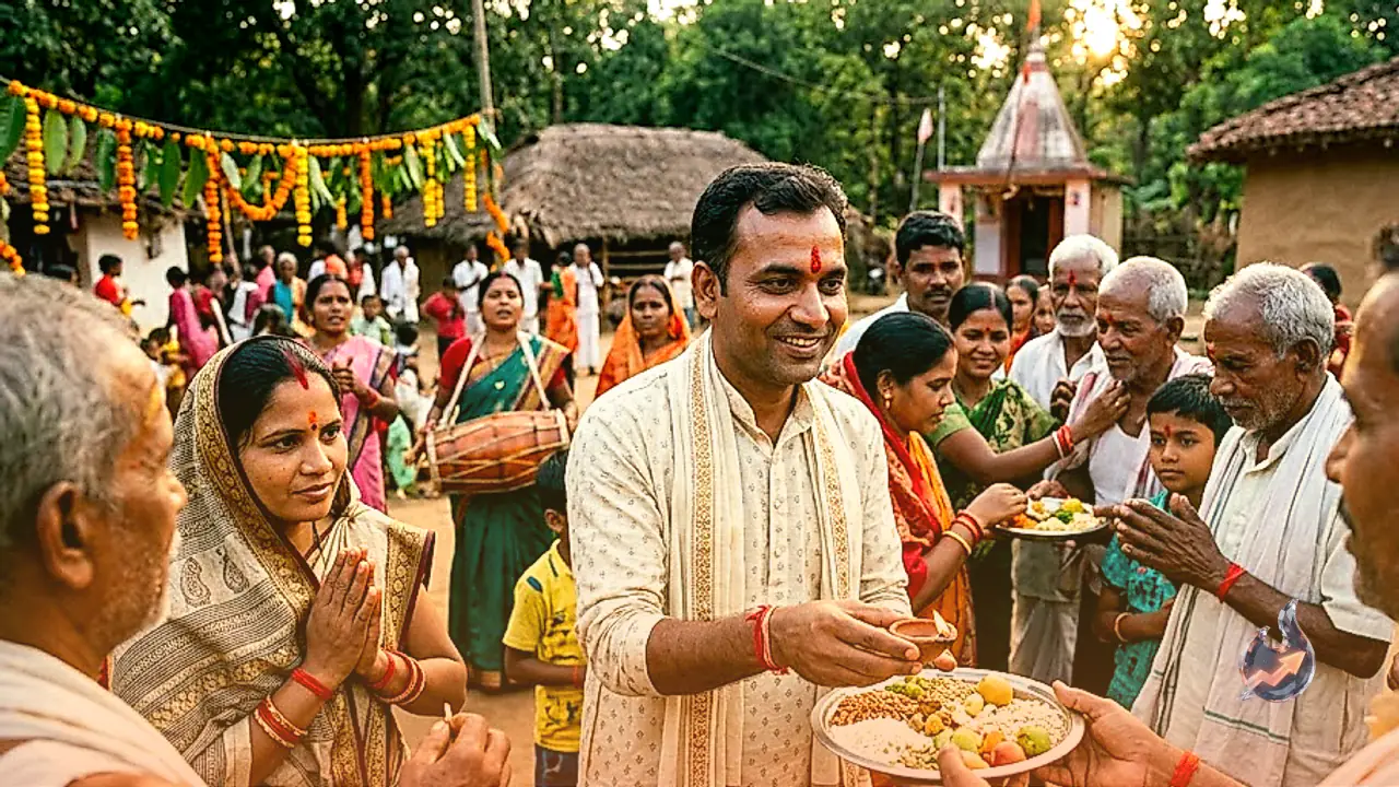 18 Members of Three Families Return to Original Faith in Kanker's Bhandardigi Amid Navakhai Celebrations