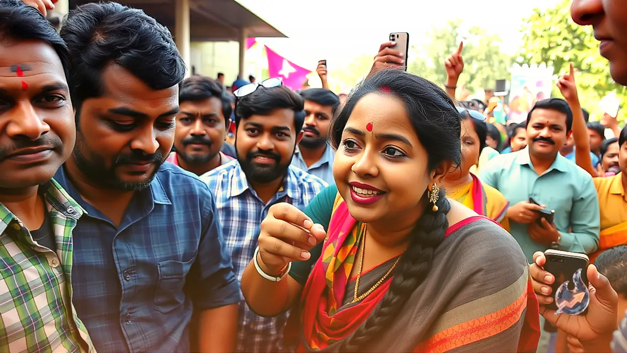 Kannada Actor Rachita Ram Defends Fan Who Pinched Her Cheeks on Birthday, Urges Public to Show Restraint