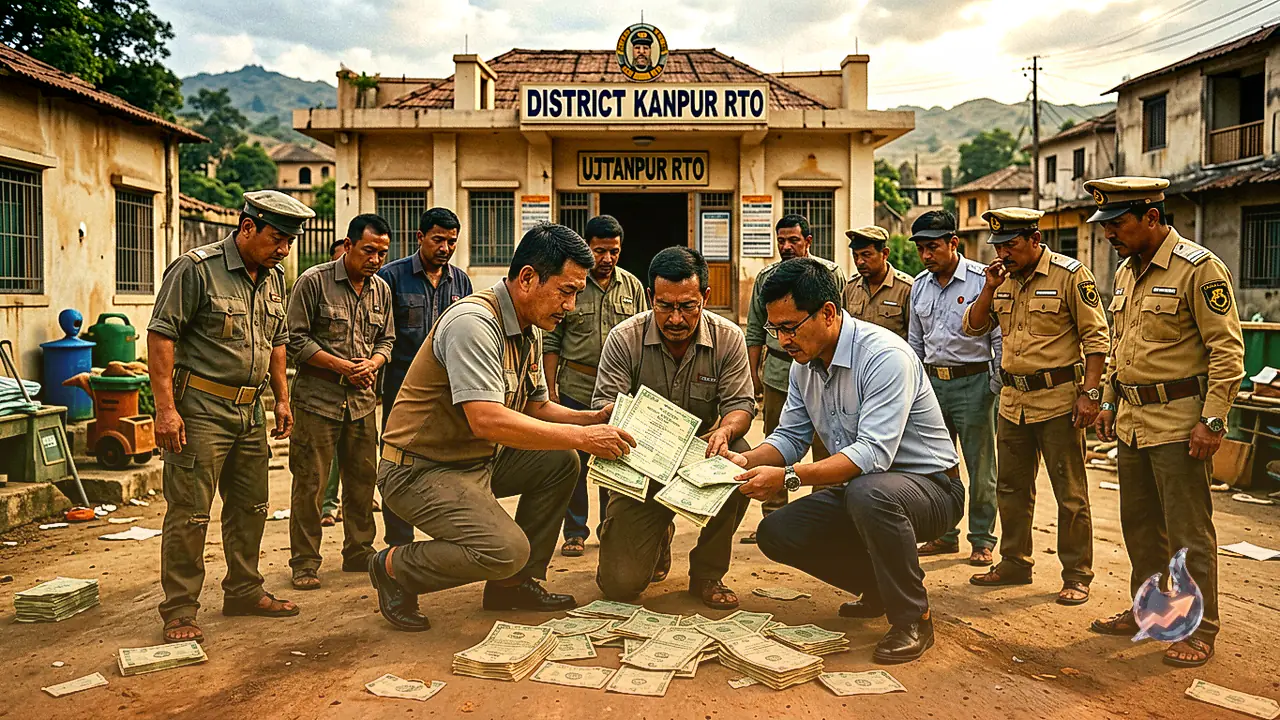 कानपुर आरटीओ कार्यालय पर प्रशासन और पुलिस की बड़ी कार्रवाई, 22 दलाल गिरफ्तार और बाबू के पास मिला नकद