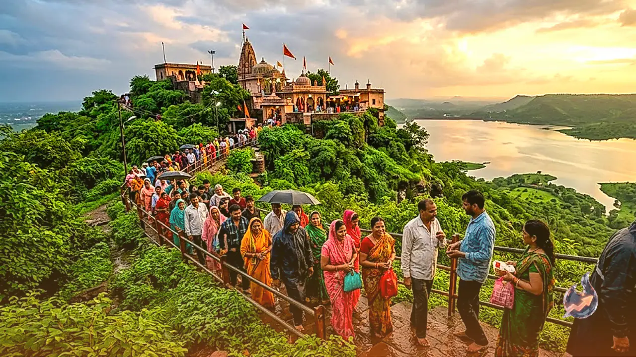 Karauli's Trikut Parvat Transforms Into A Lush Monsoon Getaway Centered Around The Ancient Anjani Temple
