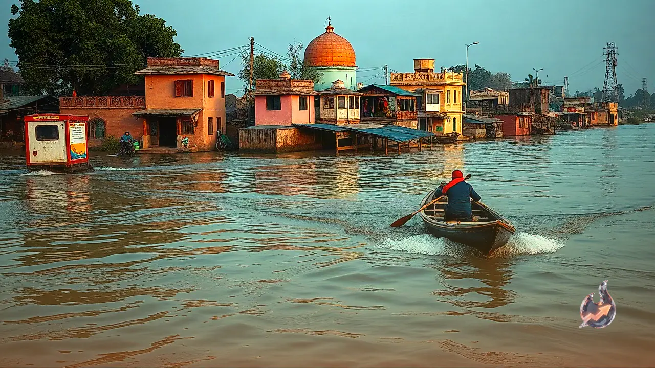 Flooded river forces poll team in Karauli to reach booth by boat