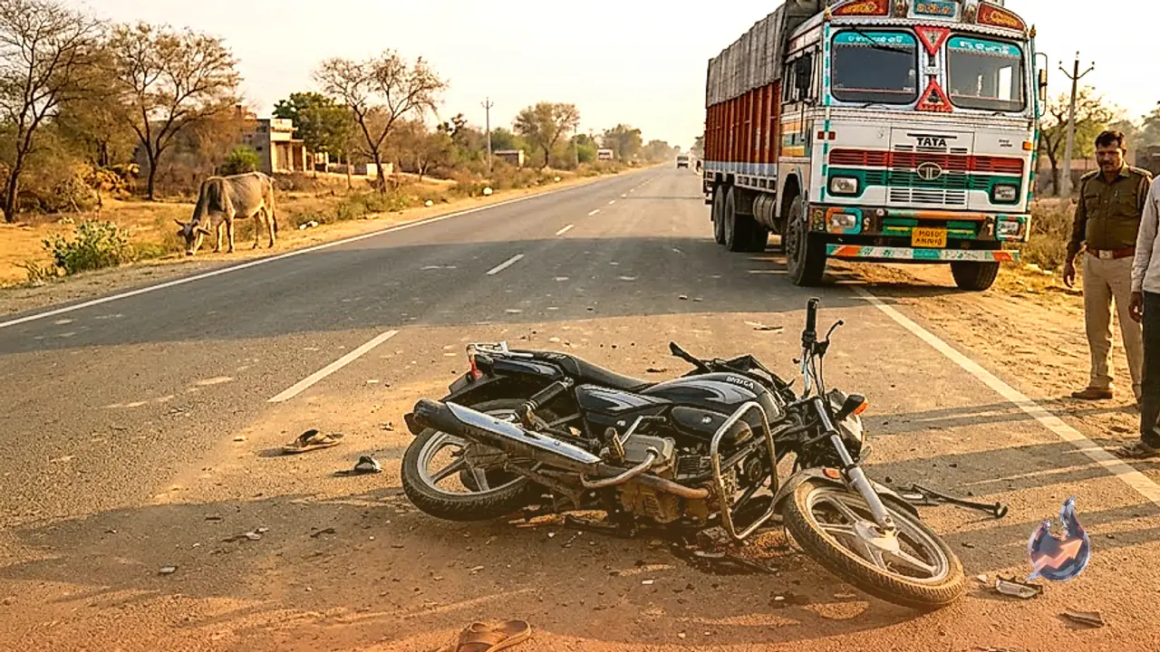 Tragic Highway Crash in Karauli: Three Cousins Killed After Bike Collides With Truck