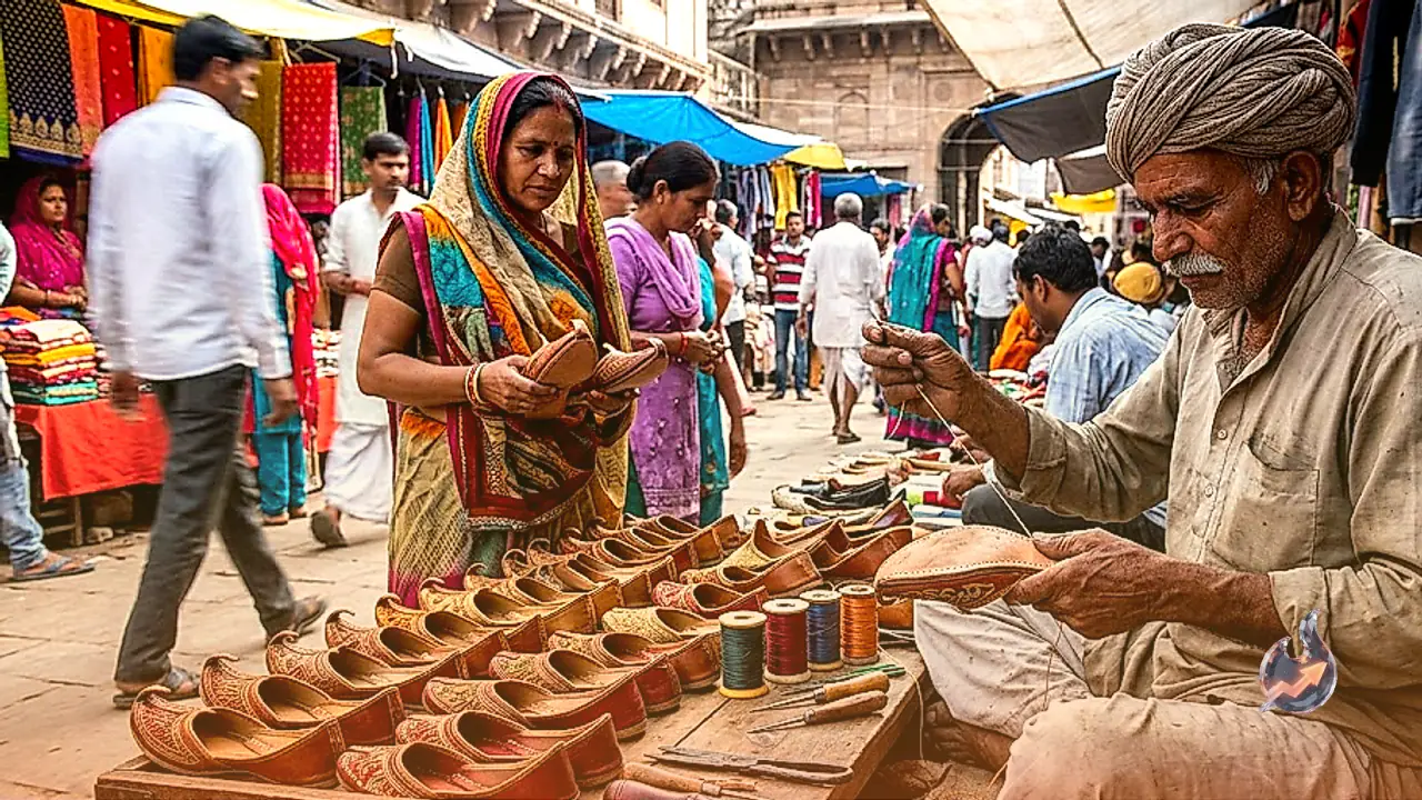 Karauli Traditional Leather Shoes Remain Popular in Weekly Markets Despite Modern Brands