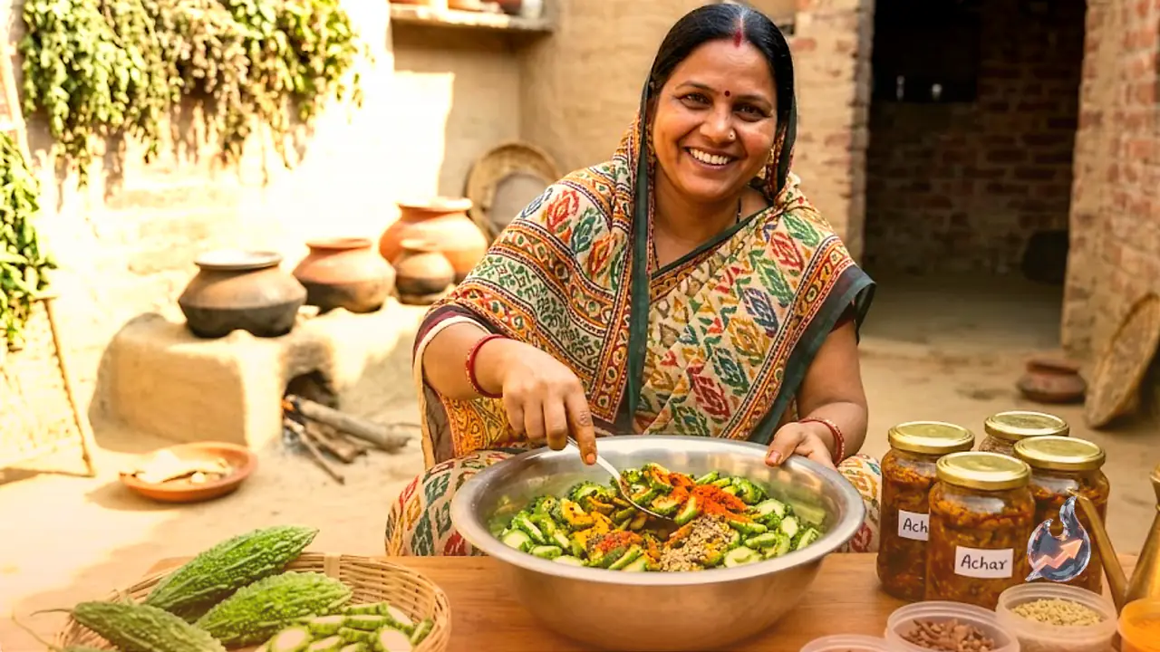 Mastering Bitter Gourd Pickle: Sanju Mishra from Gonda Shares Easy Recipe for Delicious, Long-Lasting Achar