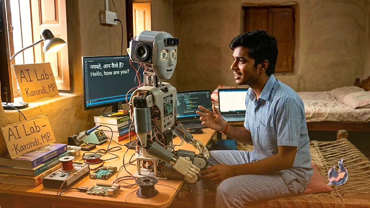 A Village Bedroom in Madhya Pradesh Just Produced a Robot That Talks Back in Hindi and English