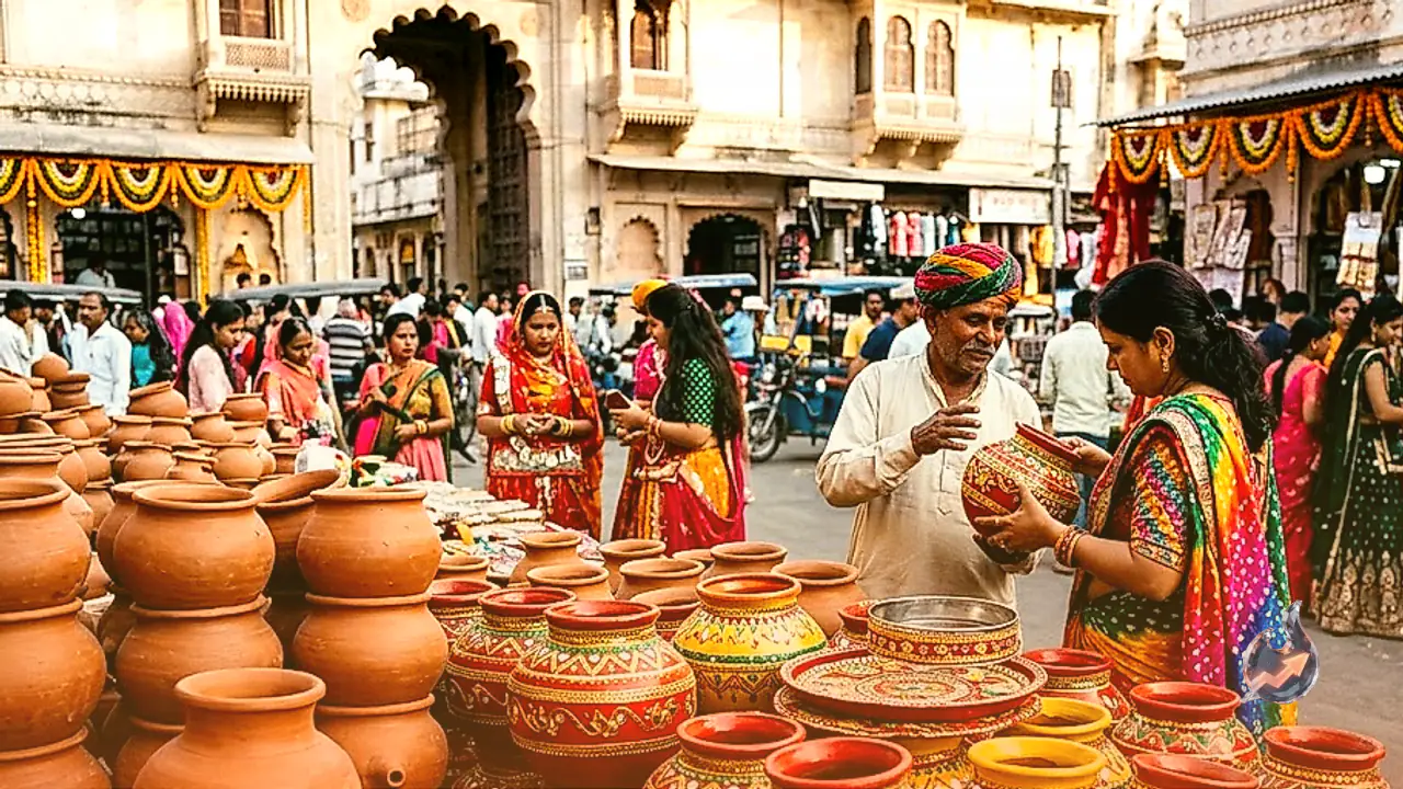 Karwa Chauth Celebrations in Udaipur With Traditional and Designer Earthen Karwas