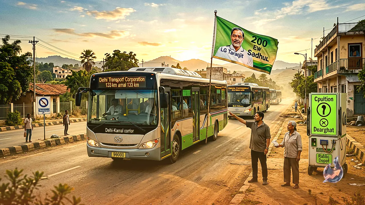 Interstate Travel Made Easy From Kashmere Gate To Karnal As CM Rekha Gupta And LG Taranjit Singh Sandhu Flag Off 200 New Electric Buses