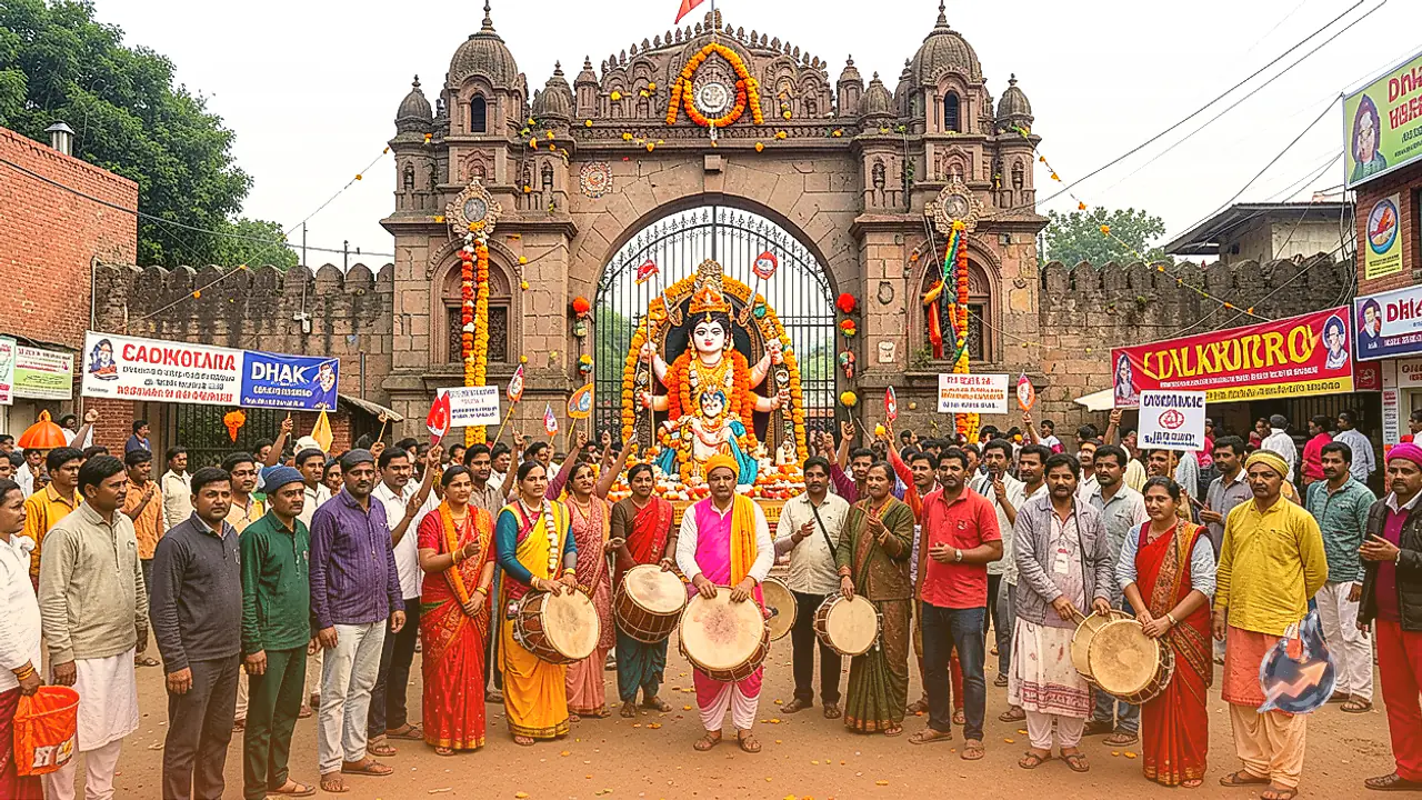 Kashmiri Gate Durga Puja Completes 75 Years of Dhak Tradition in Delhi