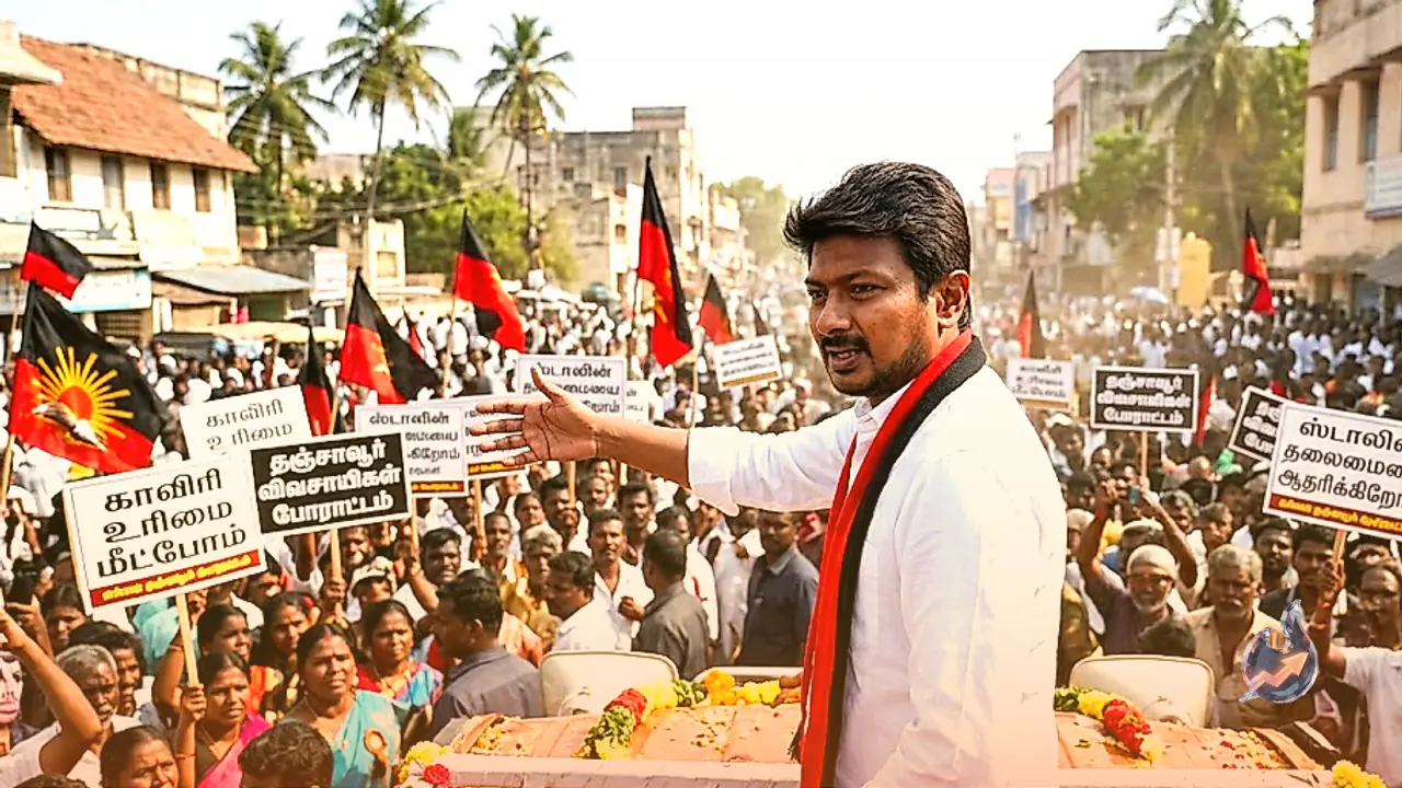 Udhayanidhi Stalin Remarks on Trisha During Cauvery Protest Spark Major Political Storm in Tamil Nadu